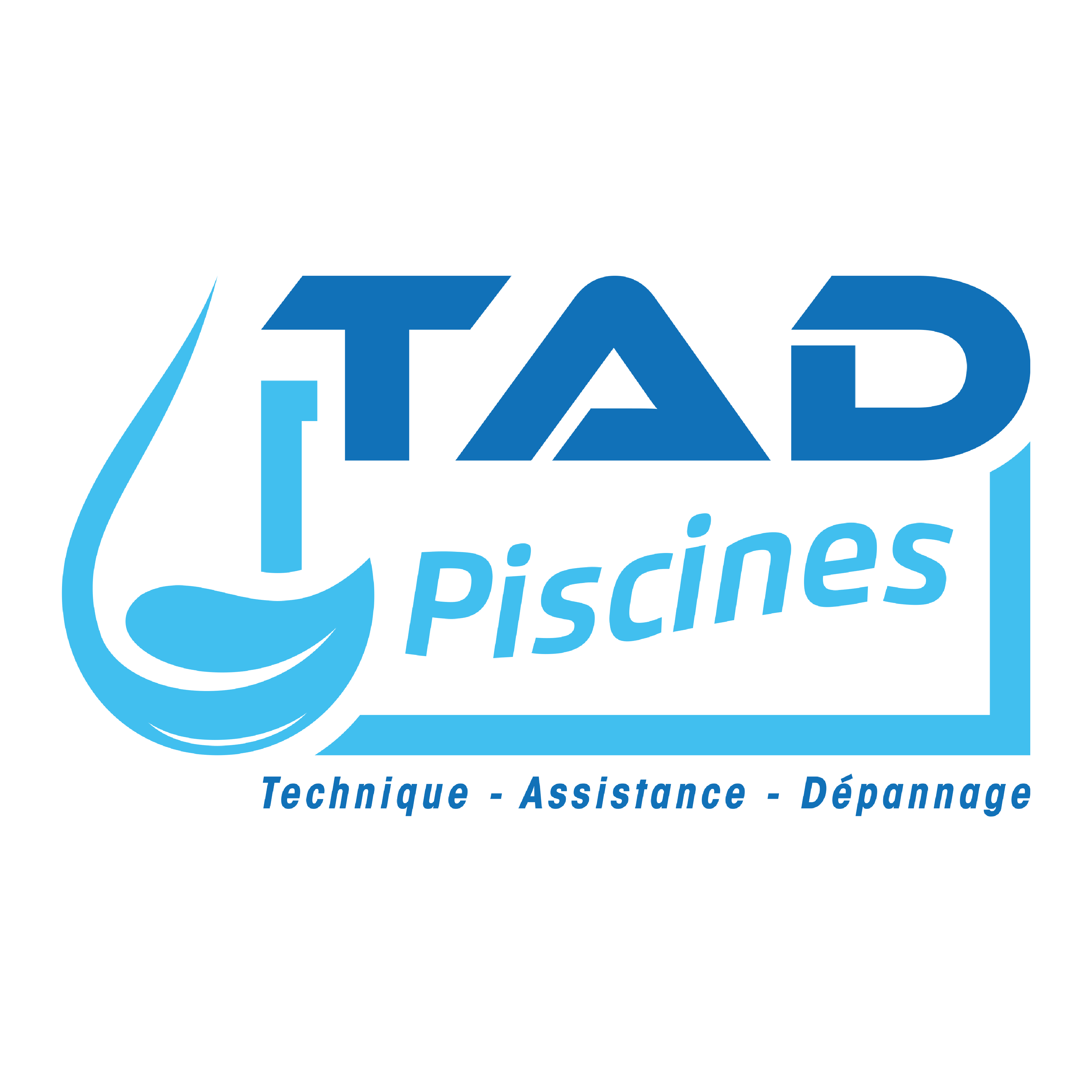 Création logotype TAD PISCINES.