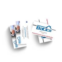 Création des cartes de visite avec finition luxe pour le dirigeant de BATICA
