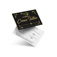 Carte de viste salon de tatouage - Croco Tattoo