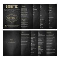 Création de cartes menus pour le Bistrot Goguette